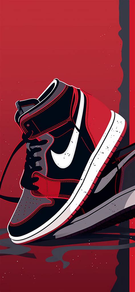 Free Download Nike Jordan 1 Retro Sneakers Red Wallpapers Wallpapers