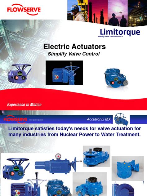 Electric Actuators - Valve Automation | PDF | Valve | Actuator