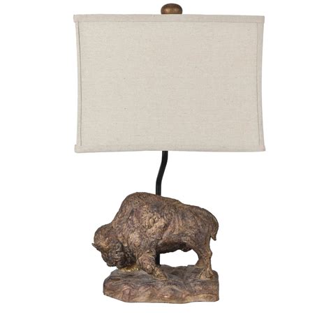 Home On The Range Buffalo Table Lamp 2 Pack Wild West Living