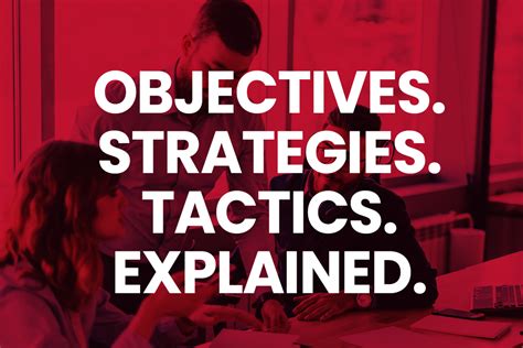 objectives strategies tactics explained delia associates delia