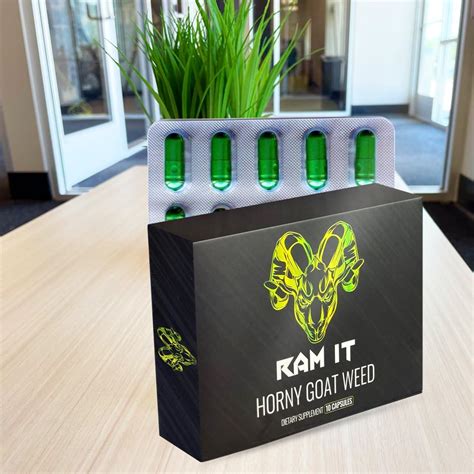 Ram It Horny Goat Weed Capsules For Men 10ct Natural Libido Enhancer