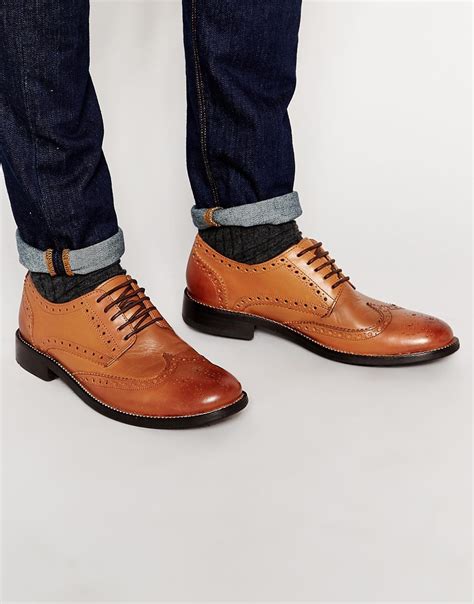 Lyst Ben Sherman Brogue Shoes In Brown For Men