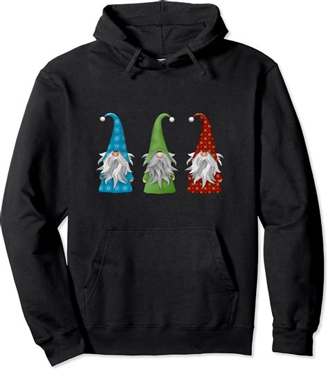 Christmas Gnomes Cute Holiday Wizard T Pullover Hoodie Uk