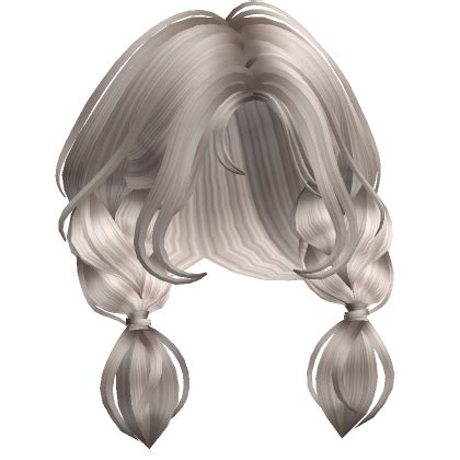 Short Braided Messy Pigtails Ash Blonde Roblox Item Rolimon S