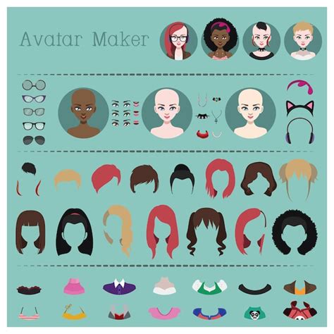 create  unique avatar    avatar maker set imgpanda
