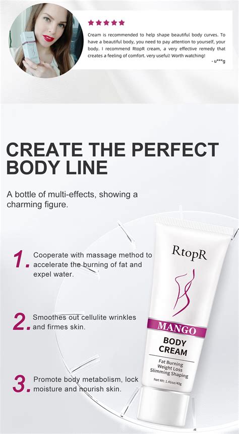 Rtopr Mango Slimming Weight Lose Body Cream Shaping Create Beautiful