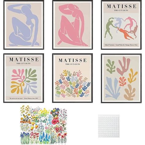 Matisse Lot De 6 Affiches D Exposition D Art Mural Henri Matisse Pour