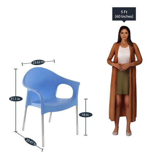 Buy Novella Plastic Chair In Blue Colour By Nilkamal Online Plastic