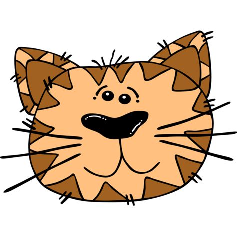 Cartoon Cat Face Outline Png Svg Clip Art For Web Download Clip Art