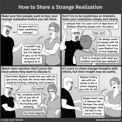 How to Share a Strange Realization — Basic Instructions