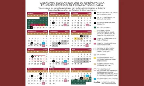 Es Oficial SEP Publica El Calendario Escolar 2024 2025 UNIFE MX