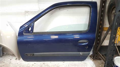 Renault Clio Mk Passenger Nsf Front Dr Door Blue Ted