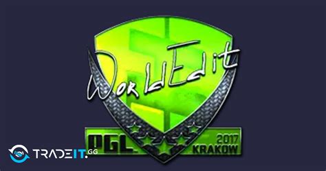 Sticker WorldEdit Foil Krakow 2017 Tradeit