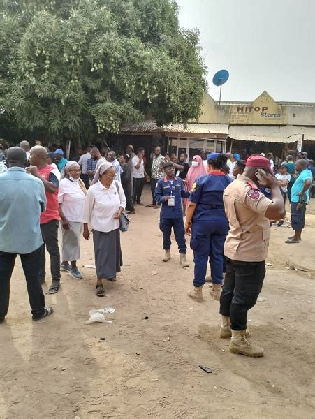 Late Arrival Of INEC Officials Materials In Kuje The Nation Newspaper