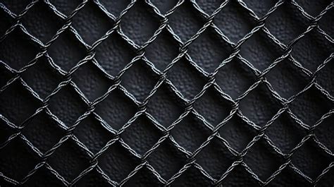 Premium AI Image | Black metal wire mesh closeup pattern