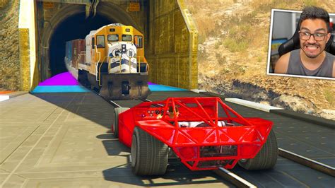 GTA V Online RAMPA vs TREM no TÚNEL do VAI E VEM FINAL TROLL