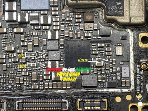 Vivo V15 Pro Pd1832f Isp Emmc Pinout Test Point Reboot To 9008 Edl Mode