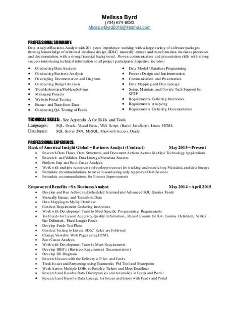 Analyst Resume