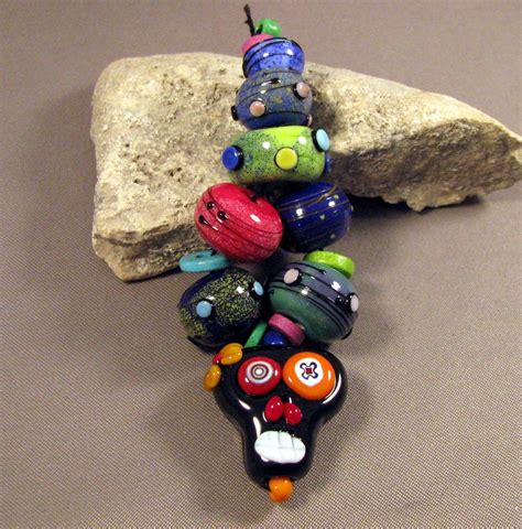 Artisan Lampwork Bead Set By Monaslampwork On Etsy Color Fun