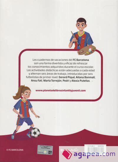 BARCA CUADERNO DE VACACIONES 2º DE PRIMARIA PRODUCTO OFICIAL F C