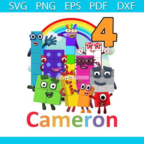 Personalized Numberblocks Kids Birthday Svg Digital Cricut F Inspire