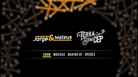 Menu Do Dvd Jorge E Mateus Terra Sem Cep Ao Vivo Youtube