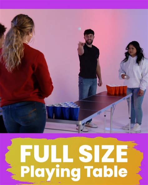 8 Foot Professional Beer Pong Table Splash Edition