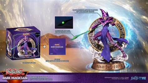 Yu Gi Oh Dark Magician Purple Edition Inch Tall Pvc Statue By