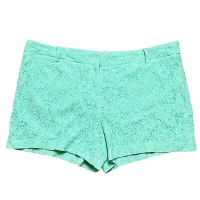 Cato Womens Size 24W Mint Green Classic Lace High Rise Shorts EBay