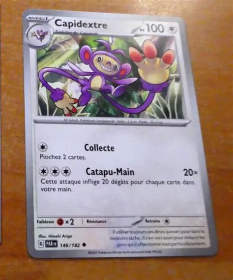 Capidextre 146 182 Faille Paradoxe Carte Pokemon