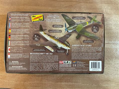 Lindberg Value Pack Junkers JU 87 Stuka & Messerchmitt ME 262 Model Kit ...