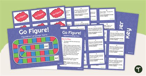 Go Figure Figurative Language Game Teach Starter