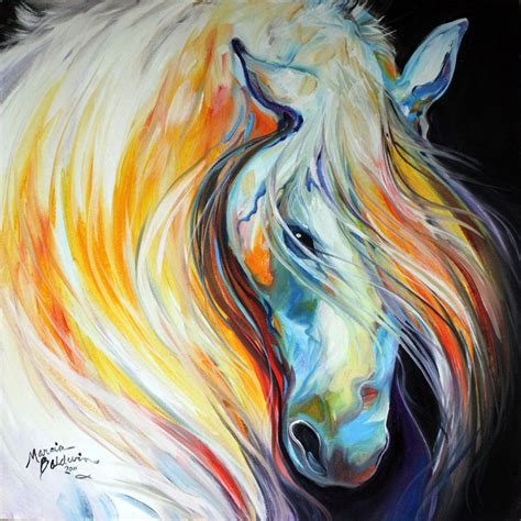 Abstract Horse Paintings | Fine Art Originals by Marcia Baldwin ...