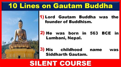 10 Lines On Gautam Buddha In English Few Lines On Gautam Buddha In English Lord Gautam