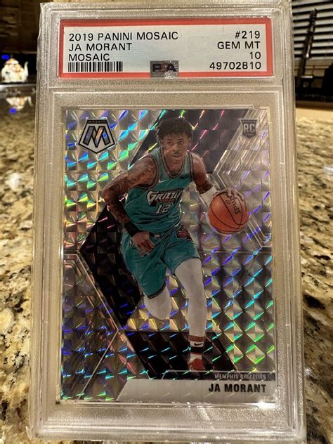 2019 20 Panini Mosaic Ja Morant Mosaic Prizm RC 219 PSA 10 Gem Mint EBay