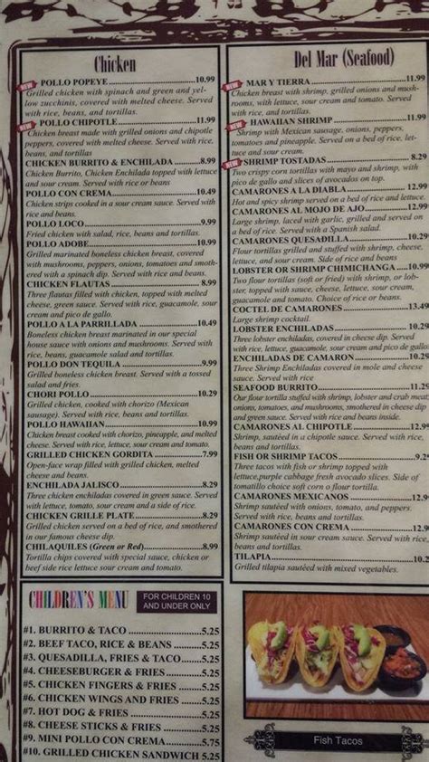 Menu At Don Tequila Bar Grill Eastlake