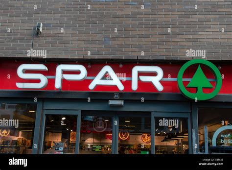 Billboard Spar Supermarket At Amsterdam The Netherlands 2019 Stock