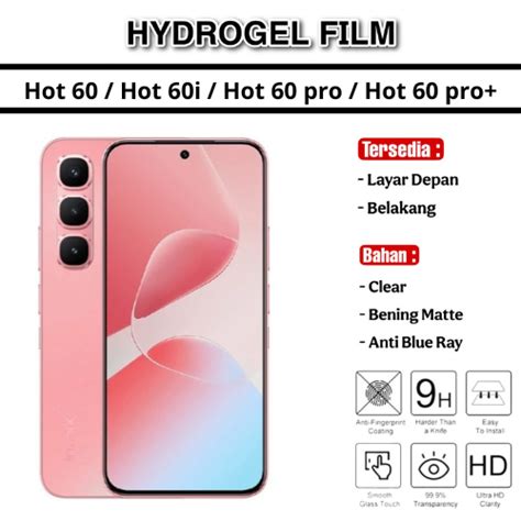Jual Hydrogel Depan Belakang Infinix Hot Hot I Hot Pro