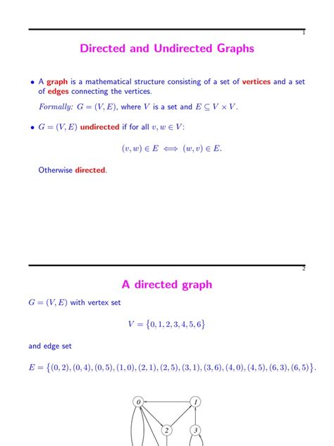 Directed Vs Undirected Graph Pdf Vertex Graph Theory Mathematical Relations