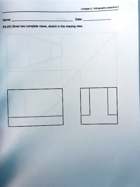 Video Solution Chapter Orthographic Projections Name Date P