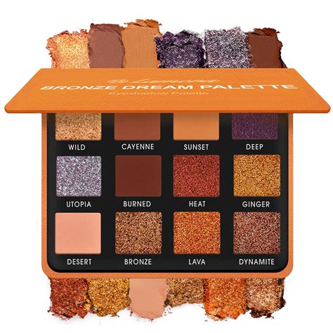 Amazon Nude Bronze Neutral Eyeshadow Palette Highly Pigmented Shimmer Matte Colors