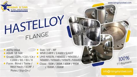 Hastelloy Flanges N06022 Blind Flange Alloy C276 Flange Pressure