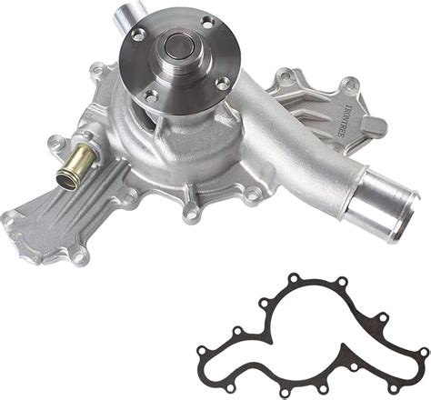 Boxi Engine Water Pump W Double Row Sprocke And Gasket Fit For Ford Edge Explorer Flex