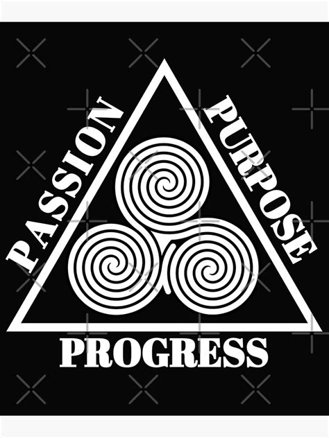 " 3P Passion Purpose Progress Triskelion Symbolism" Poster for Sale by ...