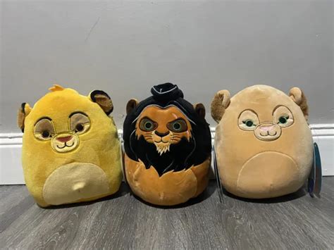 SQUISHMALLOWS DISNEY THE Lion King Simba Nala And Scar Squishmallow 6 5