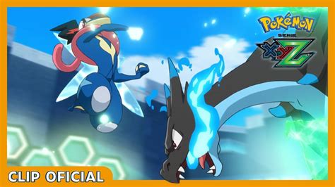 Greninja Combate Contra Charizard Serie Pokémon Xyz Clip Oficial Youtube