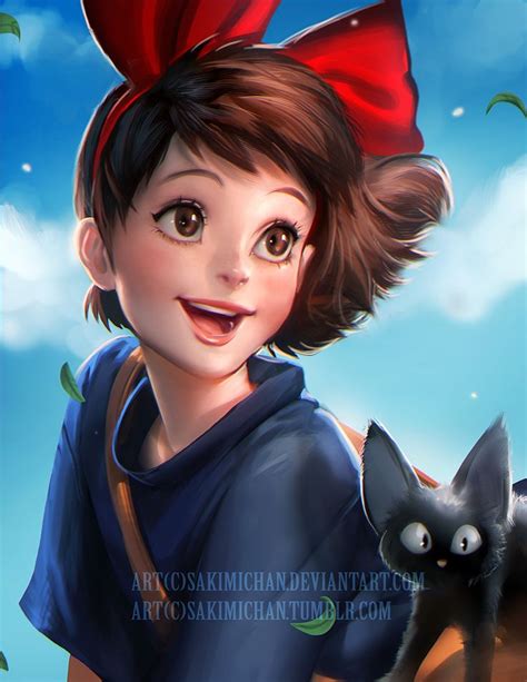 Kiki By Sakimichan On Deviantart Studio Ghibli Movies Sakimichan Art