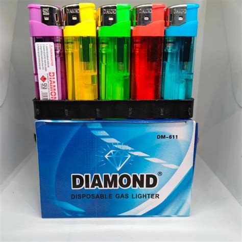 Jual Korek Gas Magnet Bening Warna Diamond DM 611 50pcs Shopee Indonesia