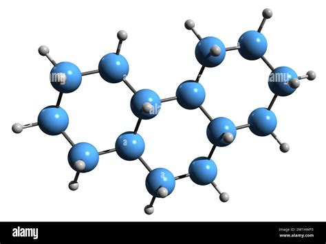 3d Image Of Phenanthrene Skeletal Formula Molecular Chemical