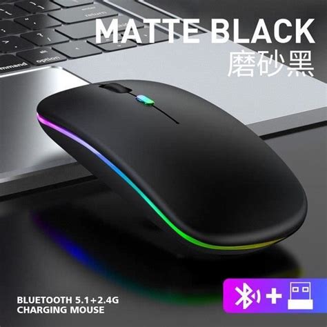 Souris Black Souris Ergonomique Sans Fil Silencieuse Et Rechargeable